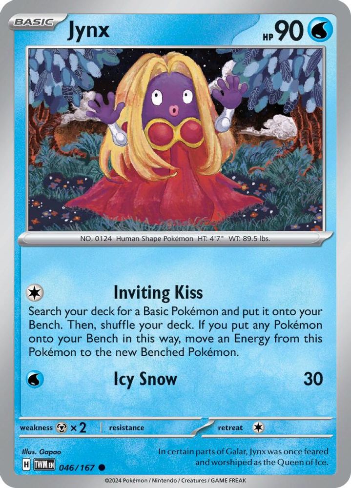 Jynx 046 - Reverse Holofoil SV06 Twilight Masquerade - Common