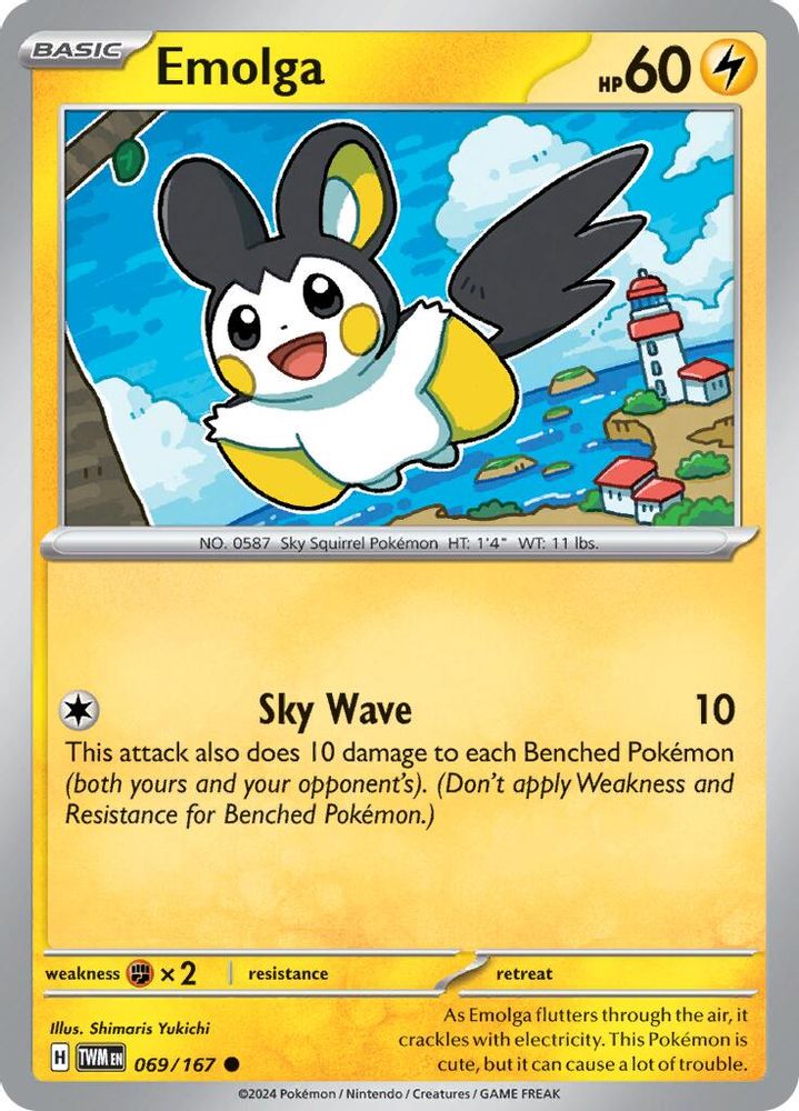 Emolga 069 SV06 Twilight Masquerade - Common