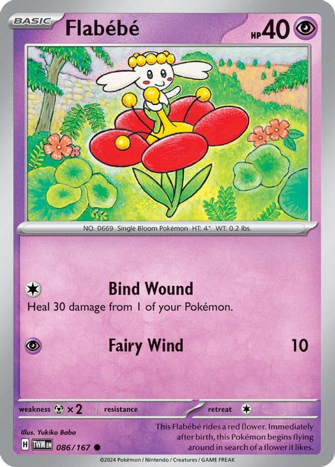 Flabebe 086 - Reverse Holofoil SV06 Twilight Masquerade - Common