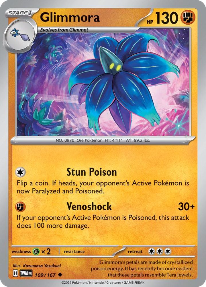 Glimmora 109 - Reverse Holofoil SV06 Twilight Masquerade - Uncommon