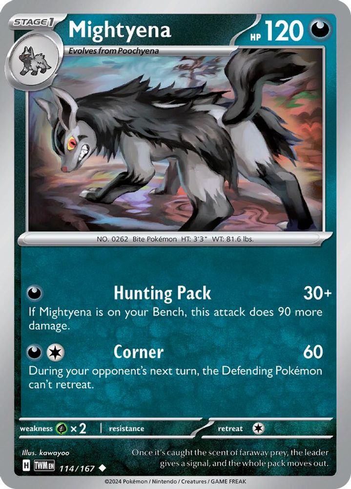 Mightyena 114 SV06 Twilight Masquerade - Uncommon