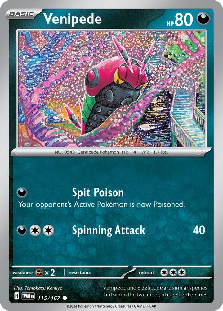 Venipede 115 SV06 Twilight Masquerade - Common