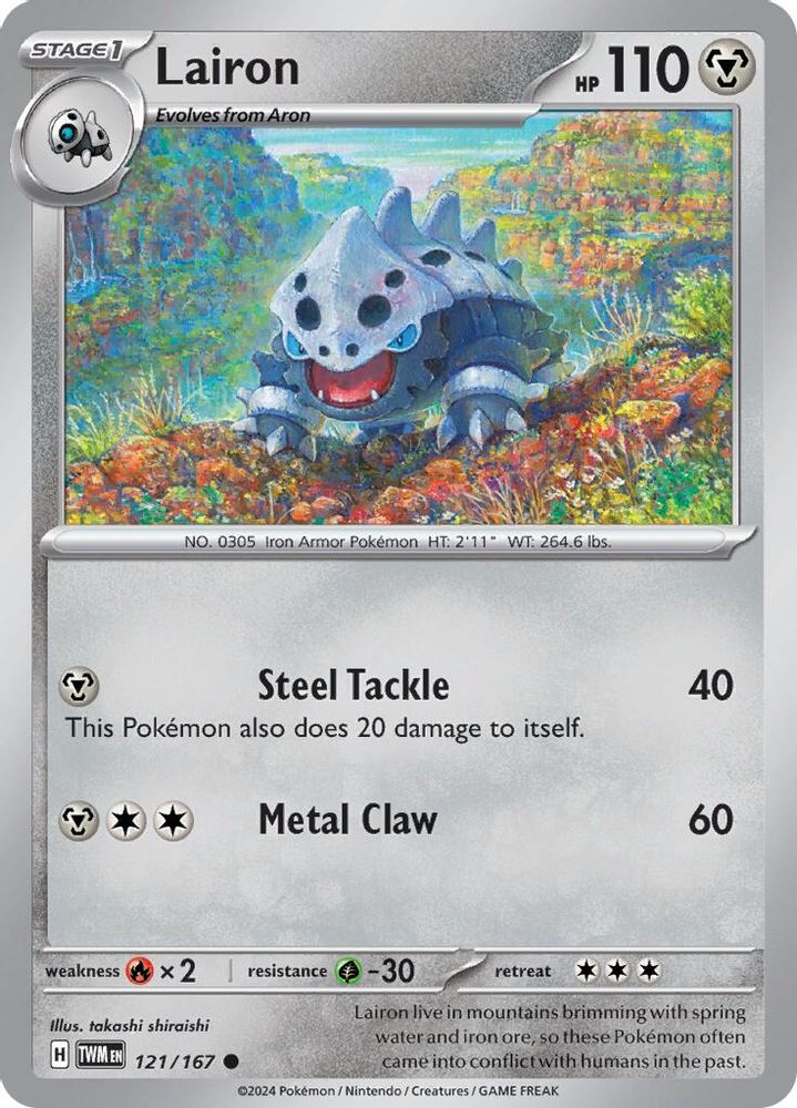 Lairon 121/167 - Reverse Holofoil SV06 Twilight Masquerade - Common