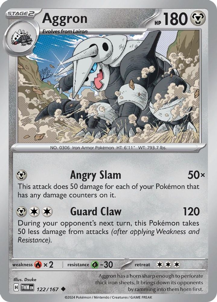 Aggron 122 SV06 Twilight Masquerade - Uncommon