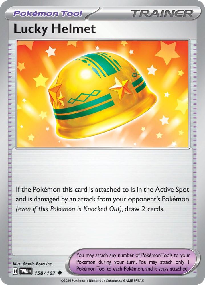 Lucky Helmet 158 - Reverse Holofoil SV06 Twilight Masquerade - Uncommon