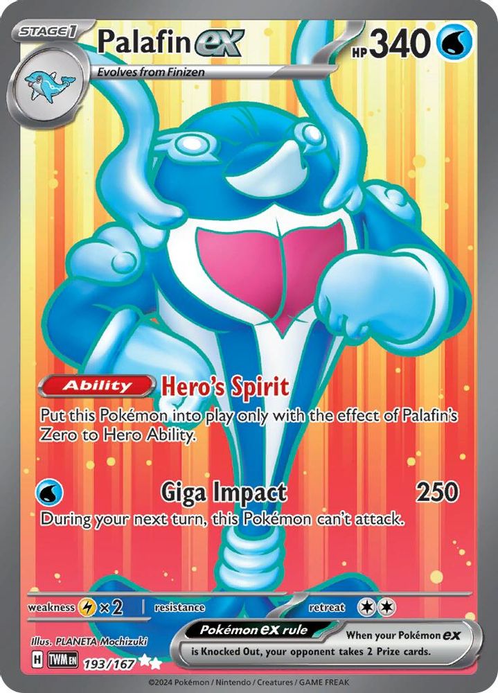 Palafin ex 193/167 - Holofoil SV06 Twilight Masquerade - Ultra Rare