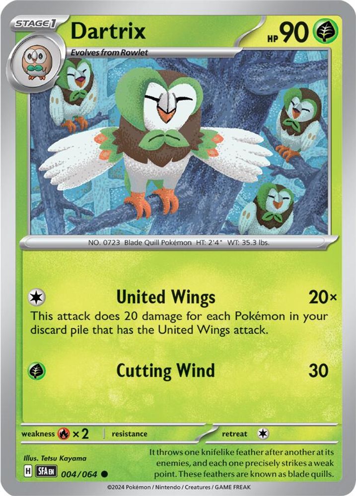 Dartrix 004 - Reverse Holofoil SV Shrouded Fable - Common
