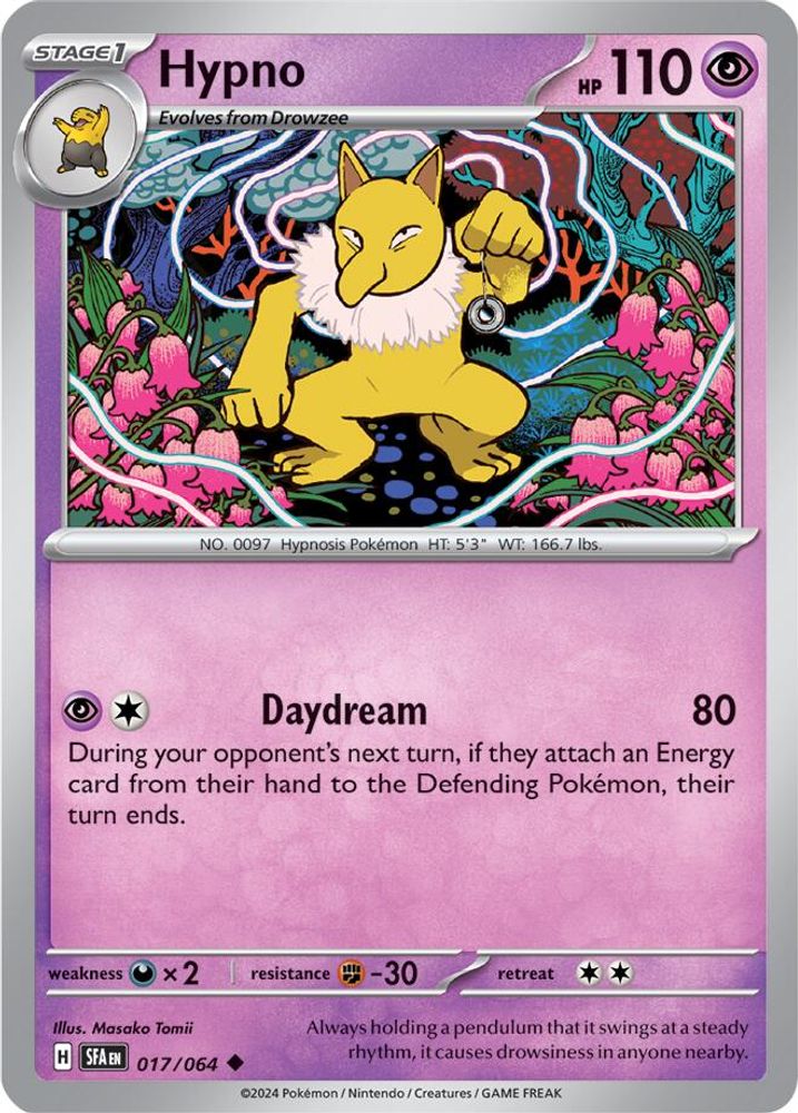 Hypno 017 - Reverse Holofoil SV Shrouded Fable - Uncommon