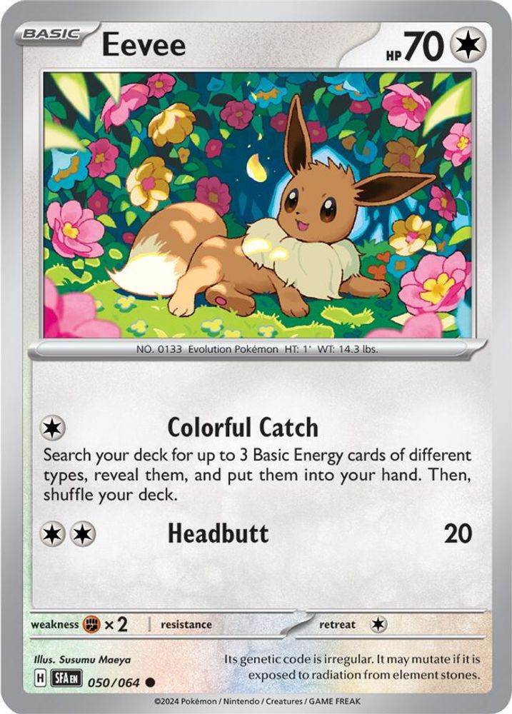 Eevee 050 - Reverse Holofoil SV Shrouded Fable - Common