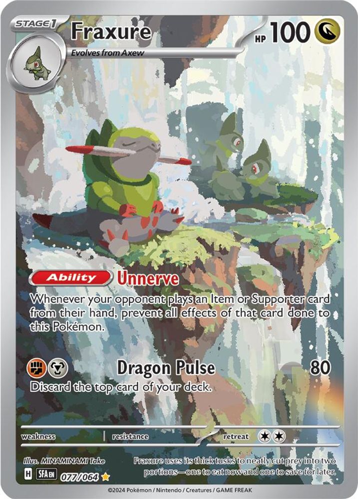 Fraxure 077/064 - Holofoil SV Shrouded Fable - Illustration Rare