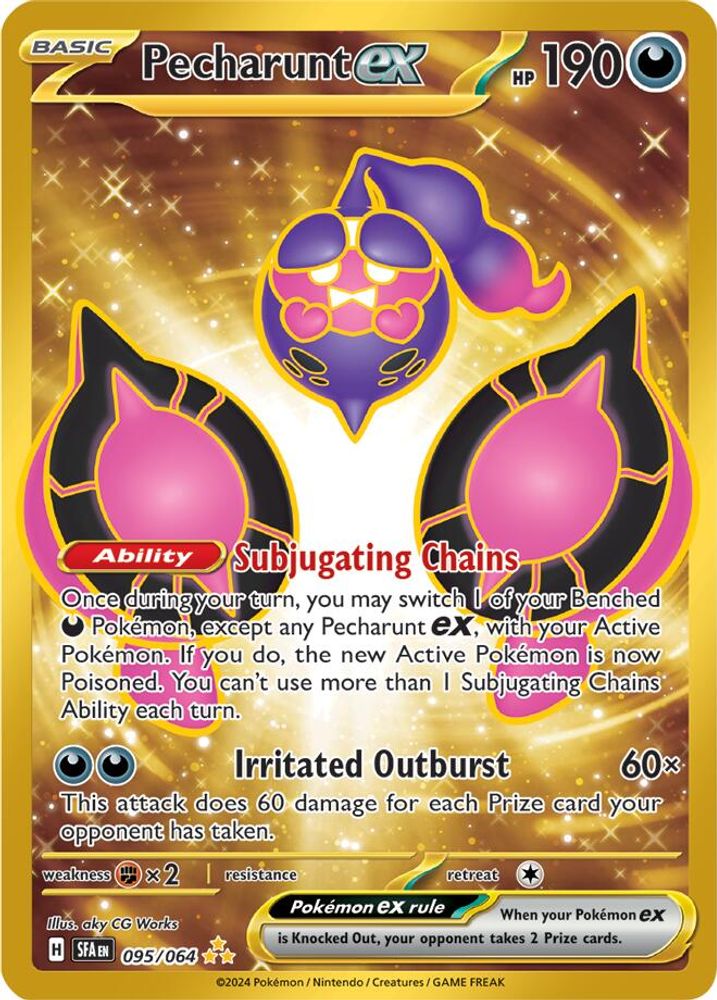 Pecharunt ex 095/064 - Holofoil SV Shrouded Fable - Hyper Rare
