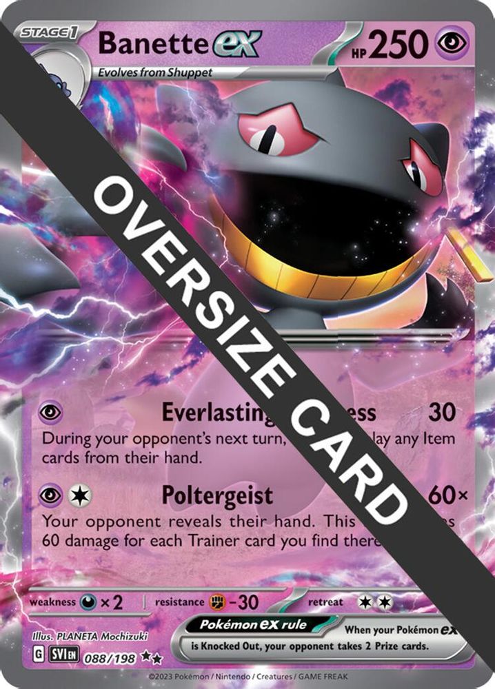 Banette ex 088/198 - Holofoil Jumbo Cards - Double Rare