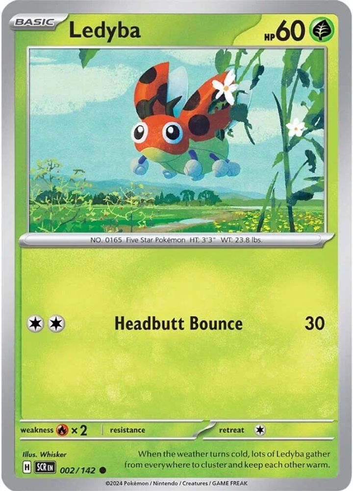 Ledyba 002 - Reverse Holofoil SV07 Stellar Crown - Common