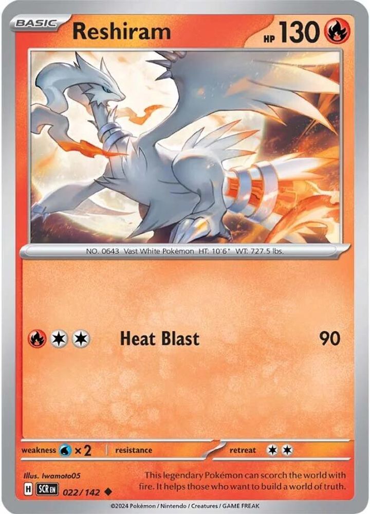 Reshiram 022 SV07 Stellar Crown - Uncommon
