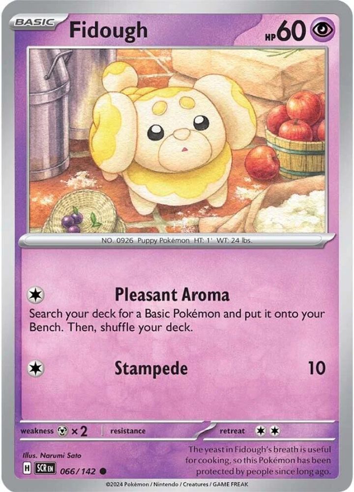 Fidough 066 - Reverse Holofoil SV07 Stellar Crown - Common