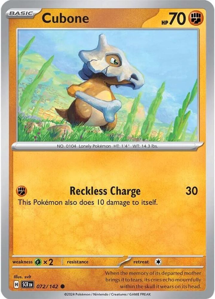 Cubone 072 SV07 Stellar Crown - Common