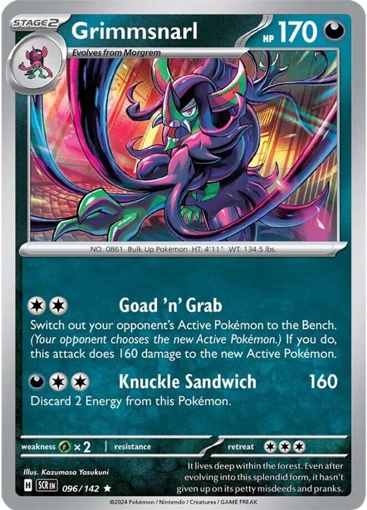 Grimmsnarl 096 - Holofoil SV07 Stellar Crown - Rare