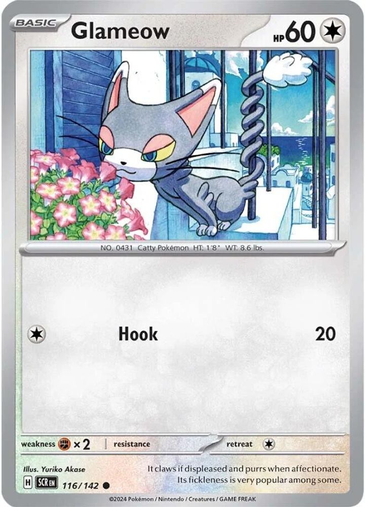 Glameow 116 SV07 Stellar Crown - Common