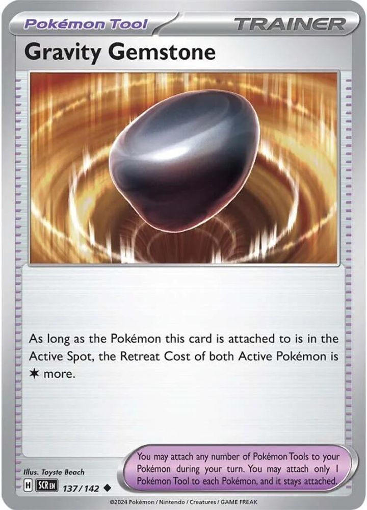 Gravity Gemstone 137 - Reverse Holofoil SV07 Stellar Crown - Uncommon