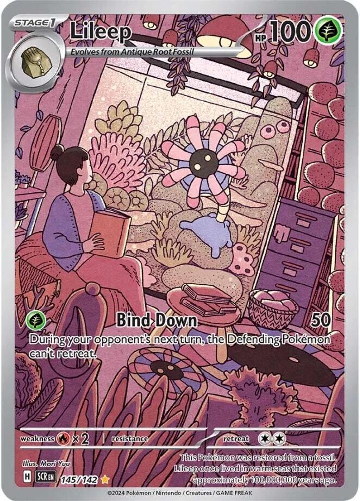 Lileep 145/142 - Holofoil SV07 Stellar Crown - Illustration Rare
