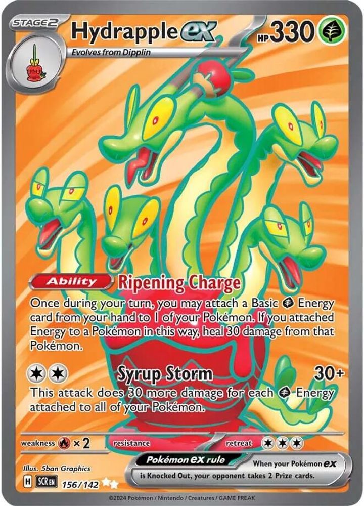 Hydrapple ex 156/142 - Holofoil SV07 Stellar Crown - Ultra Rare