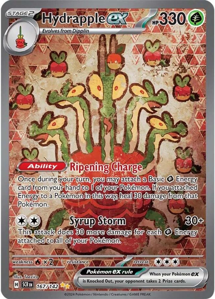 Hydrapple ex 167/142 - Holofoil SV07 Stellar Crown - Special Illustration Rare