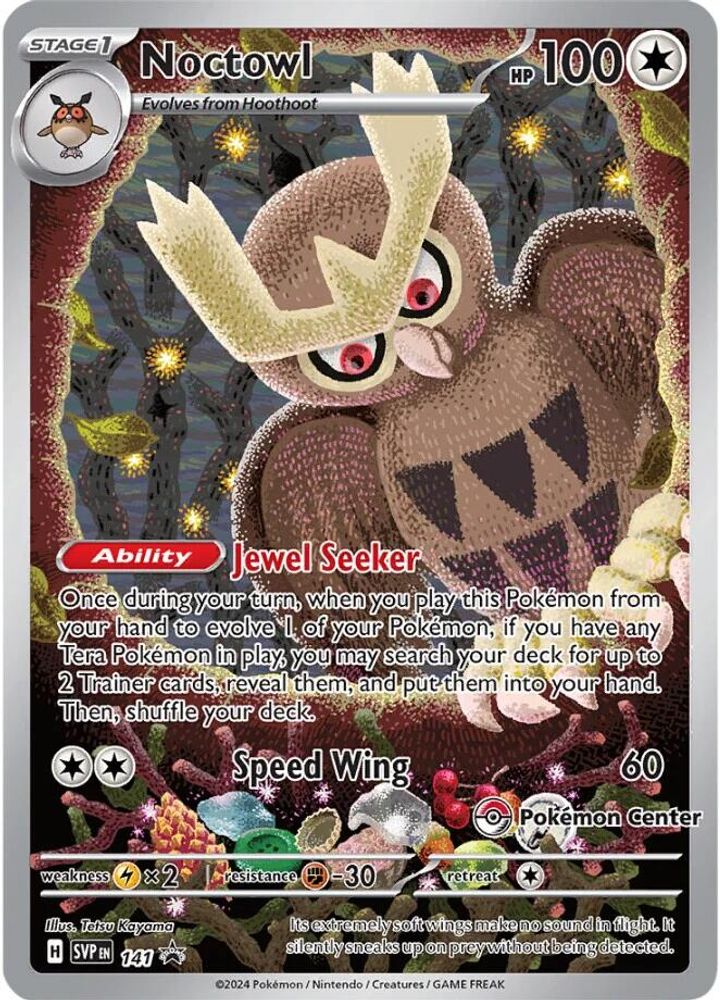 Noctowl (Pokemon Center Exclusive) 141 - Holofoil SV Scarlet & Violet Promo Cards - Promo