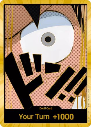 DON!! Card (Luffy) (Gold) - Premium Booster -The Best- Foil