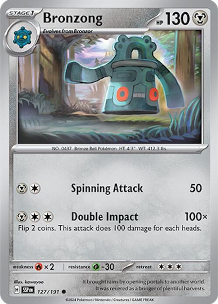Bronzong 127 SV08 Surging Sparks - Common