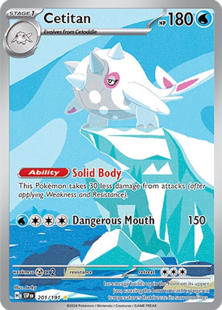 Cetitan 201/191 - Holofoil SV08 Surging Sparks - Illustration Rare
