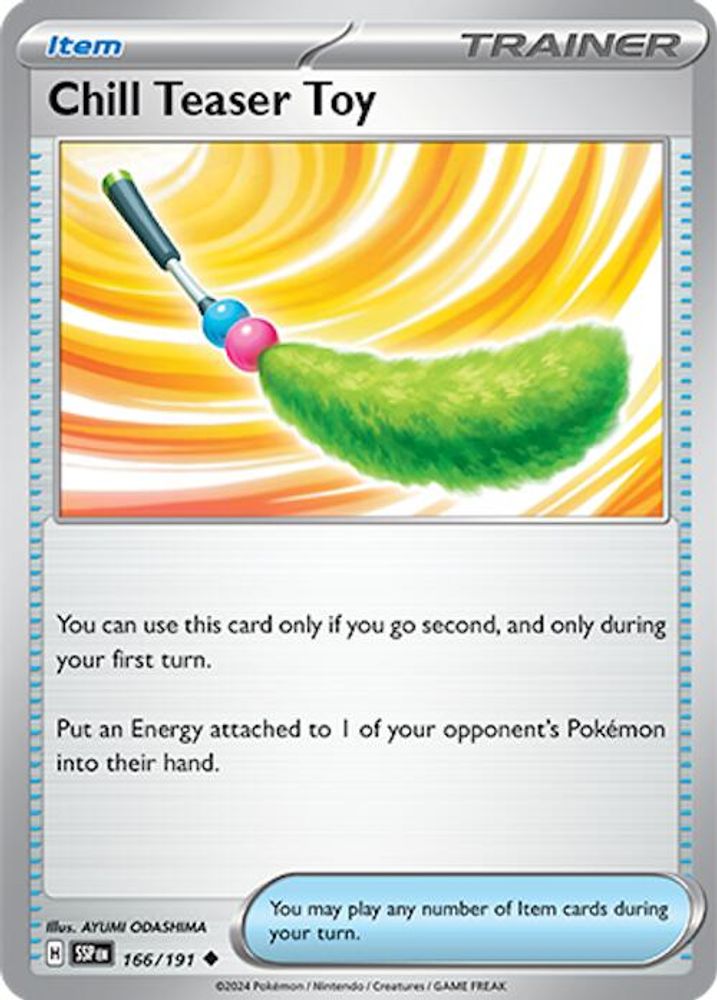 Chill Teaser Toy 166 - Reverse Holofoil SV08 Surging Sparks - Uncommon