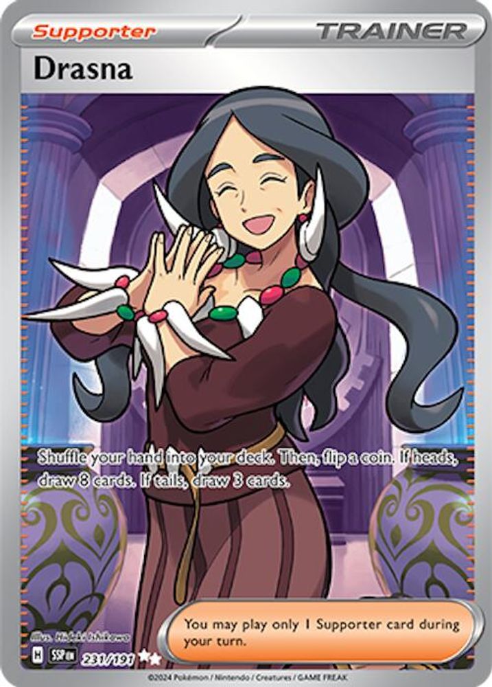 Drasna 231/191 - Holofoil SV08 Surging Sparks - Ultra Rare