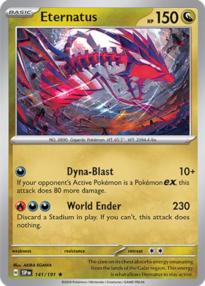 Eternatus 141 - Reverse Holofoil SV08 Surging Sparks - Rare