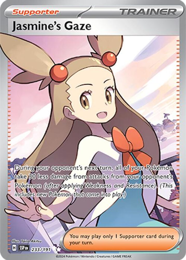 Jasmine's Gaze 233/191 - Holofoil SV08 Surging Sparks - Ultra Rare
