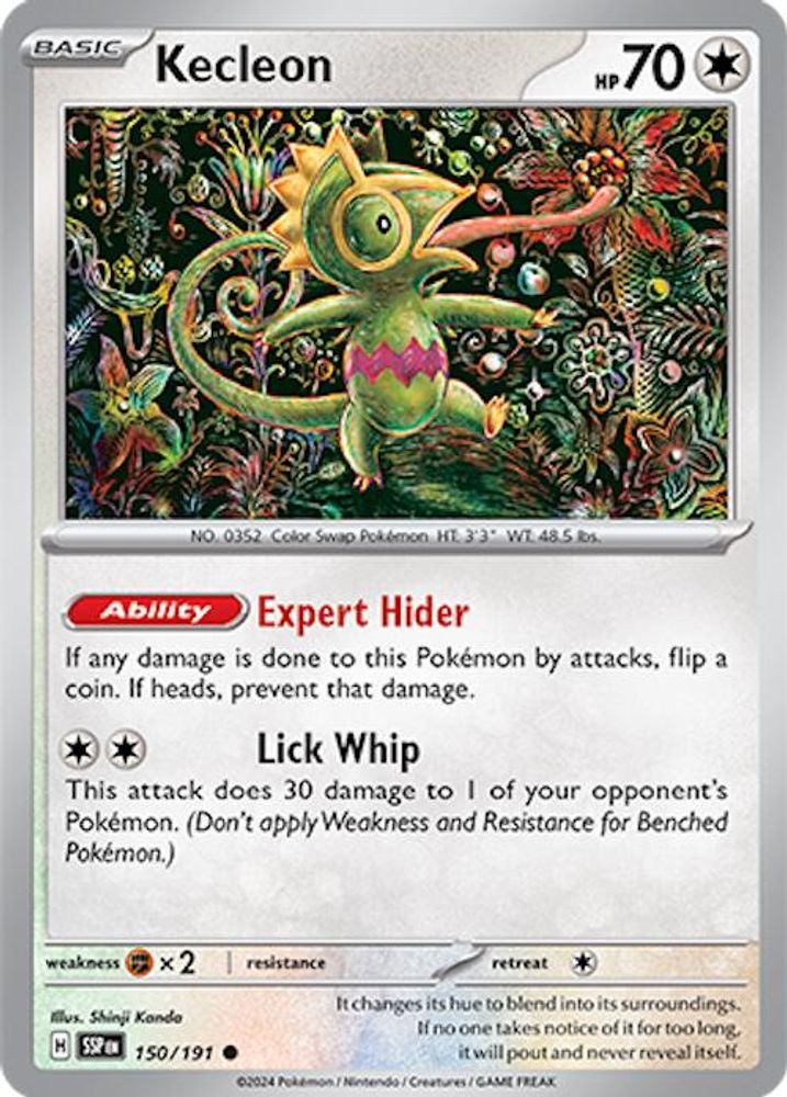 Kecleon 150/191 - Reverse Holofoil SV08 Surging Sparks - Common