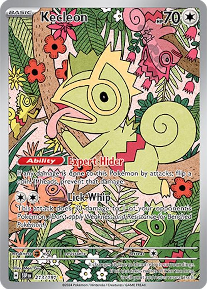 Kecleon 213/191 - Holofoil SV08 Surging Sparks - Illustration Rare