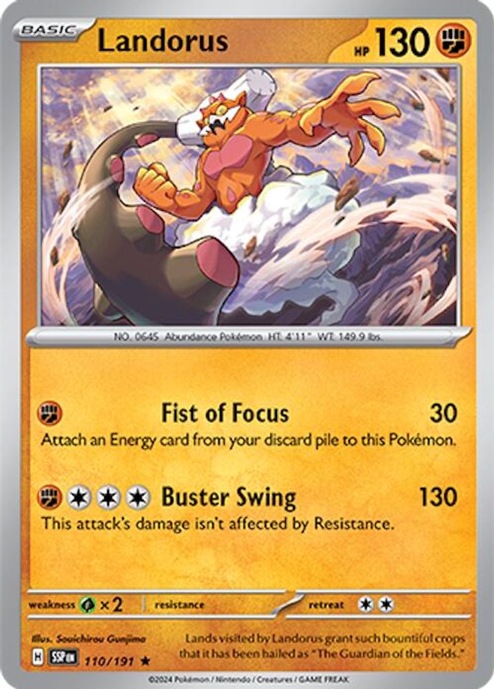Landorus 110 - Holofoil SV08 Surging Sparks - Rare
