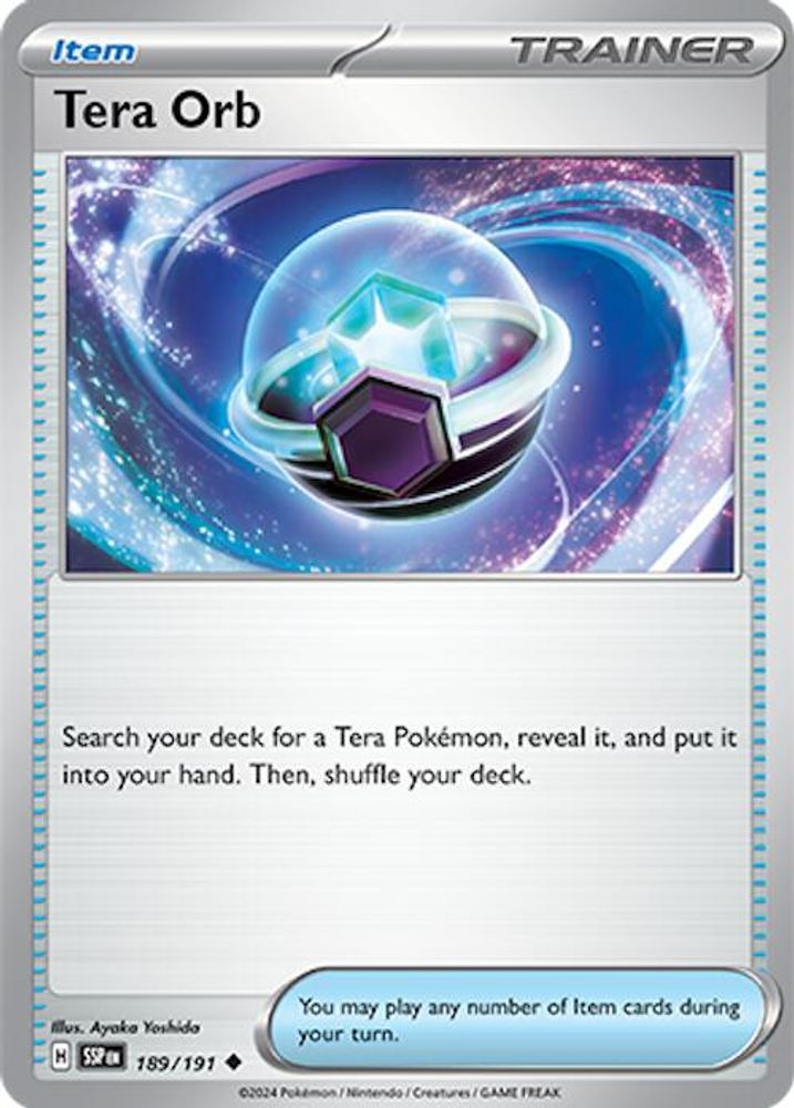 Tera Orb 189 SV08 Surging Sparks - Uncommon