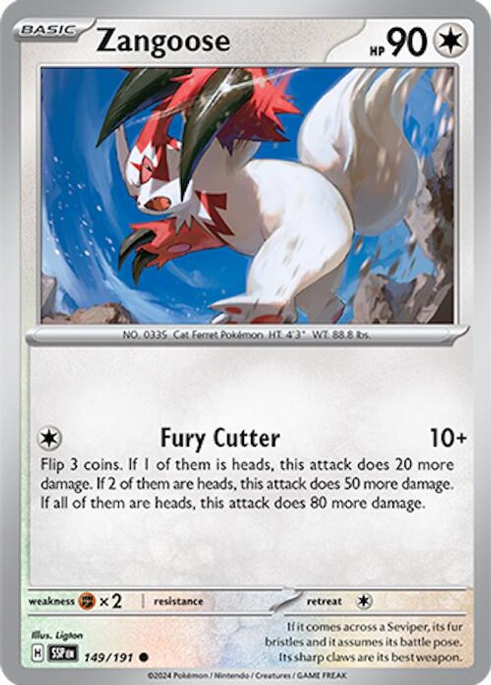 Zangoose 149 SV08 Surging Sparks - Common