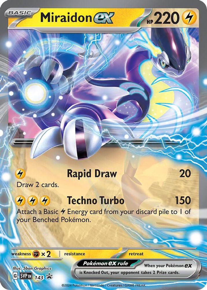 Miraidon ex 143 - Holofoil SV Scarlet & Violet Promo Cards - Promo