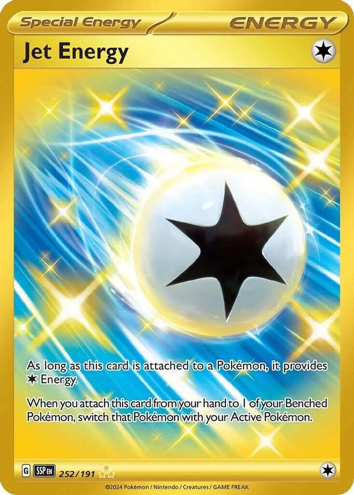 Jet Energy 252 - Holofoil SV08 Surging Sparks - Hyper Rare