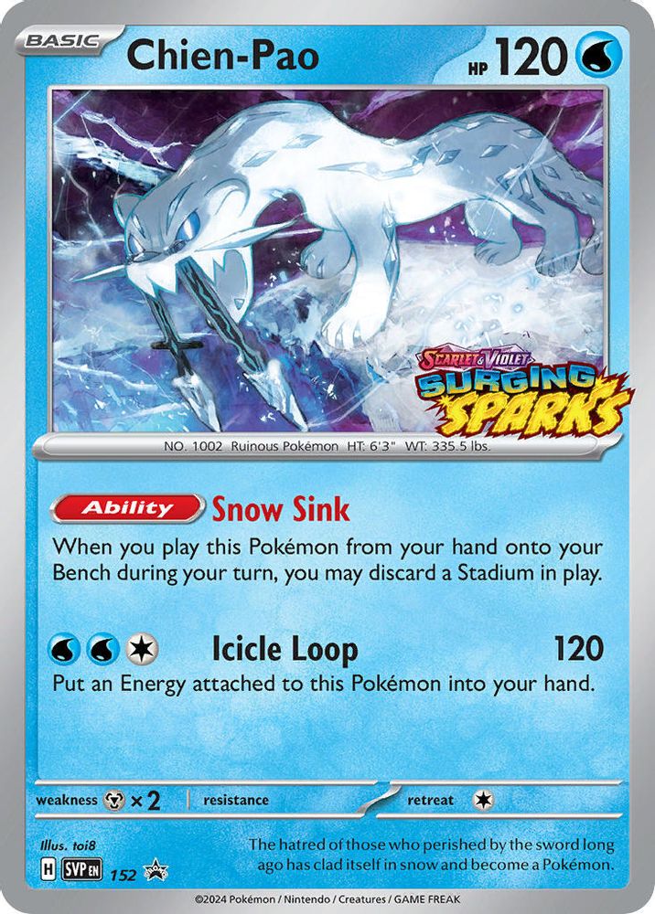 Chien 152 - Holofoil SV Scarlet & Violet Promo Cards - Promo