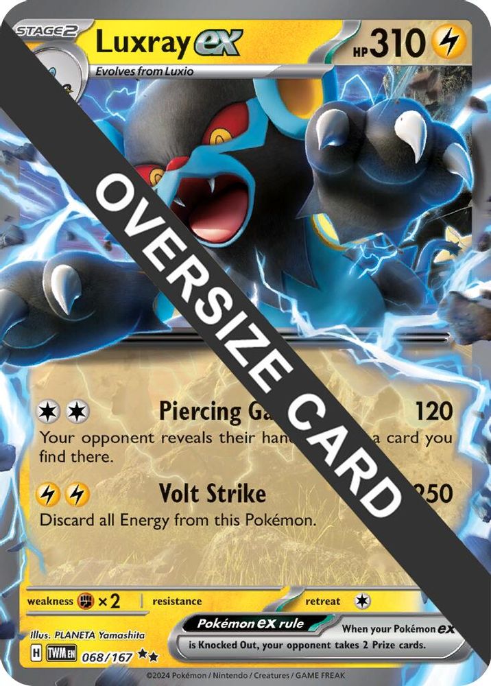 Luxray ex (Meddling Sparks Premium Collection) 068/167 - Holofoil Jumbo Cards - Promo