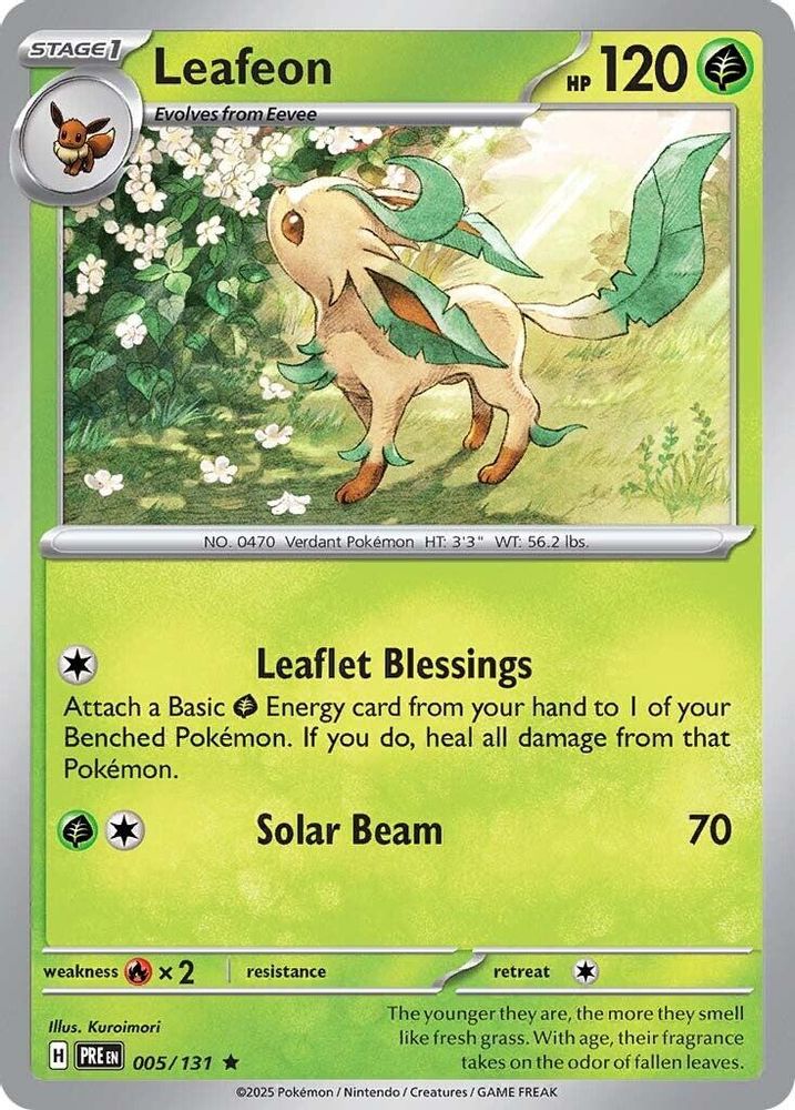 Leafeon 005 - Holofoil SV Prismatic Evolutions - Rare