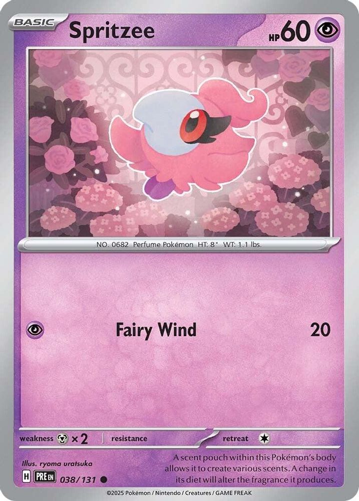 Spritzee 038 - Reverse Holofoil SV Prismatic Evolutions - Common