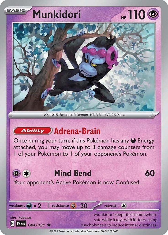 Munkidori 044 - Reverse Holofoil SV Prismatic Evolutions - Rare
