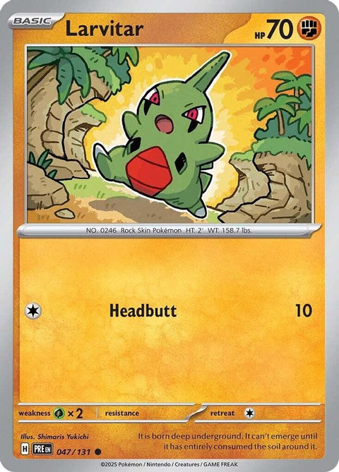 Larvitar 047 - Reverse Holofoil SV Prismatic Evolutions - Common