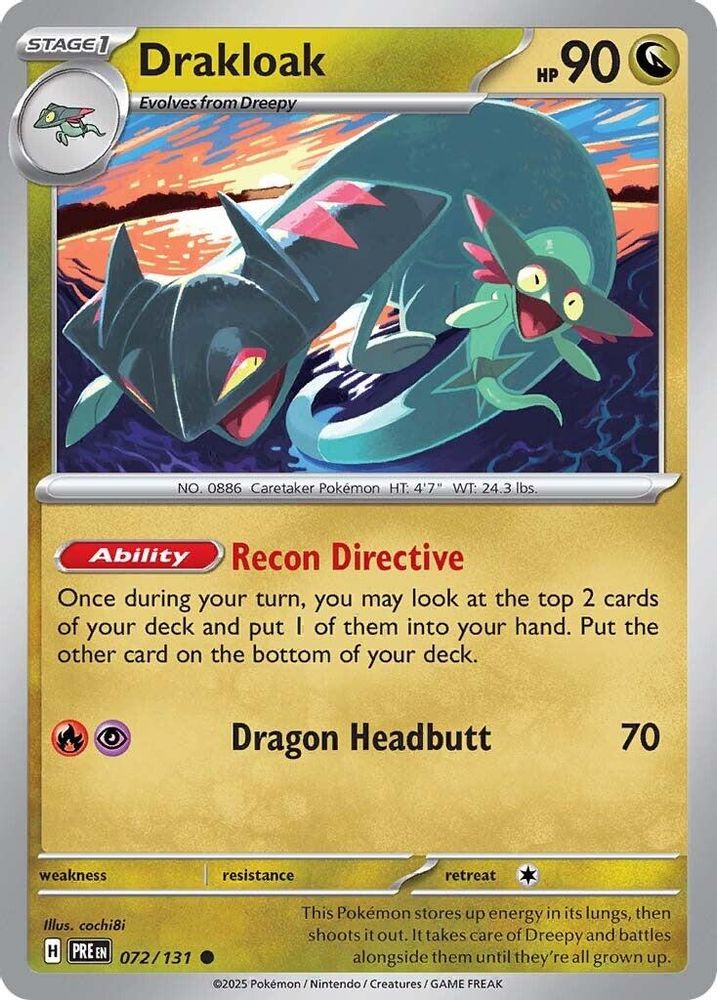 Drakloak 072 SV Prismatic Evolutions - Common