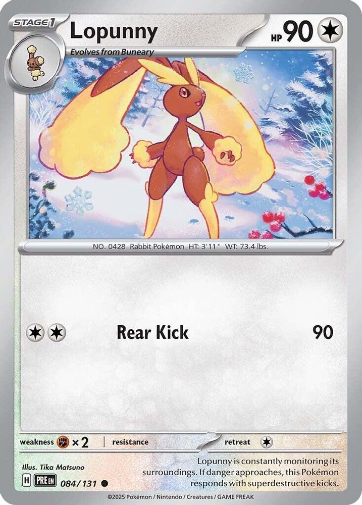 Lopunny 084 SV Prismatic Evolutions - Common