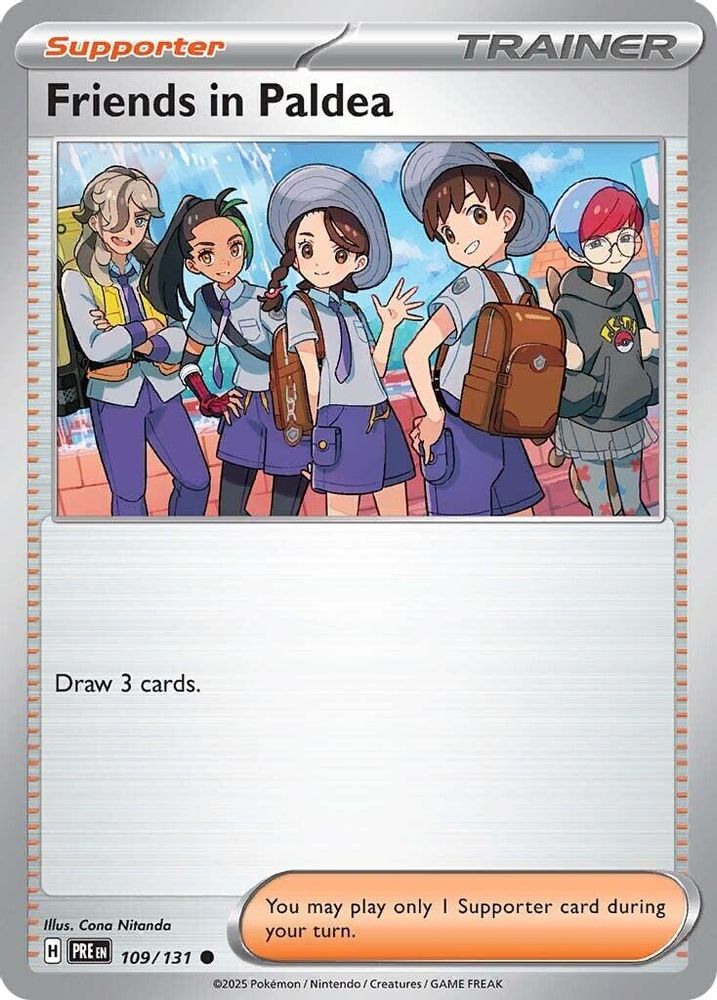 Friends in Paldea 109/131 SV Prismatic Evolutions - Common